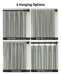 Half Price Drapes Silver Vintage Textured Faux Dupioni Silk Blackout Curtain