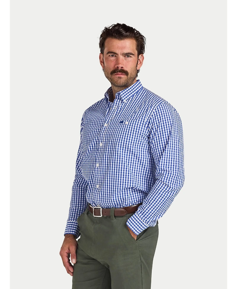 Raging Bull Men's Classic Long Sleeve Gingham Shirt