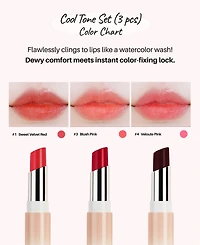 Siia Cosmetics 3 Piece Water Jelly Lip Tint Set