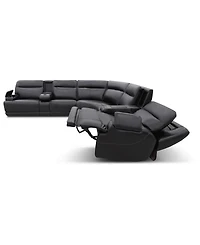 Atlas 7-Piece Triple Power Motion Sectional Sofa, Macy's Exclusive