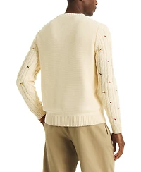 Nautica Men's Crewneck Cable Sweater