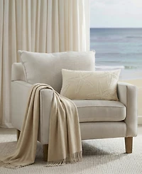 Harbor House Lily Starfish Embroidered Decorative Pillow Cover, 14" x 24"