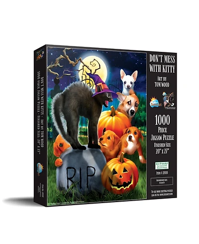 SunsOut Don't Mess with Kitty 1000 Piece Jigsaw Puzzle, Ages 15+