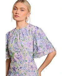Oasis Women's Occasion Flora Jacquard Midi Dress