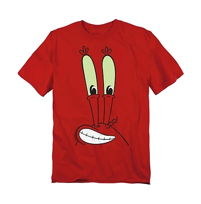 SpongeBob SquarePants Men's Mr. Krabs Smile Face T-Shirt