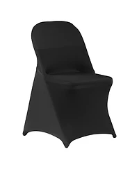 Slickblue 150 Piece Spandex Chair Covers, Stretch Dining Chair Slipcovers for Banquets, Parties & Events