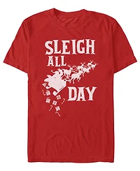 Fifth Sun Men's Sleigh Christmas Graphic T-Shirt