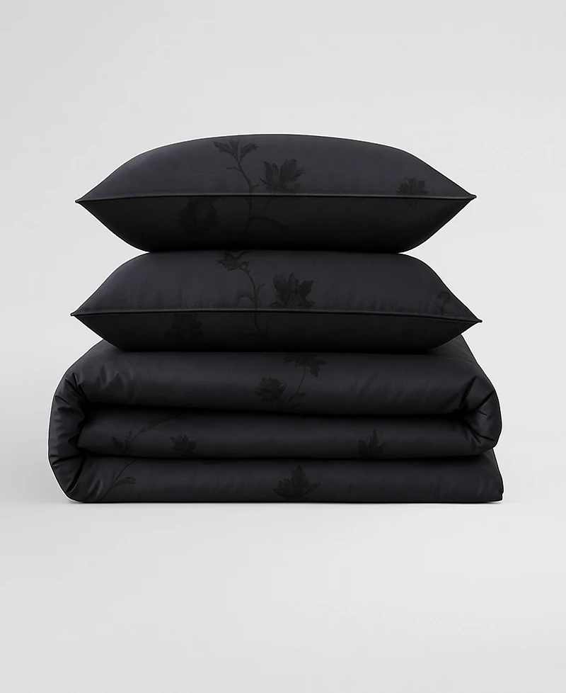 Calvin Klein Vintage Botanical Sateen 3-Piece Duvet Cover Set