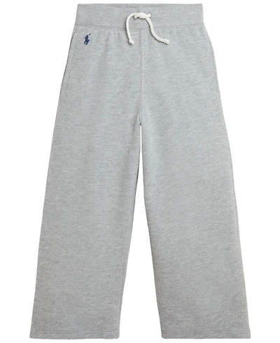 Polo Ralph Lauren Girls' 2T-6X Fleece Wide-Leg Sweatpants