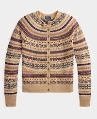 Polo Ralph Lauren Women's Fair Isle Wool-Blend Slim Cardigan
