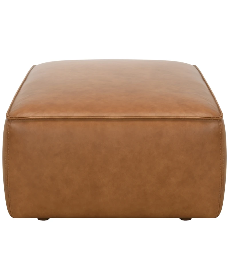 Moxley 40" Genuine Leather Bench Style Ottoman, Macy's Exclusive