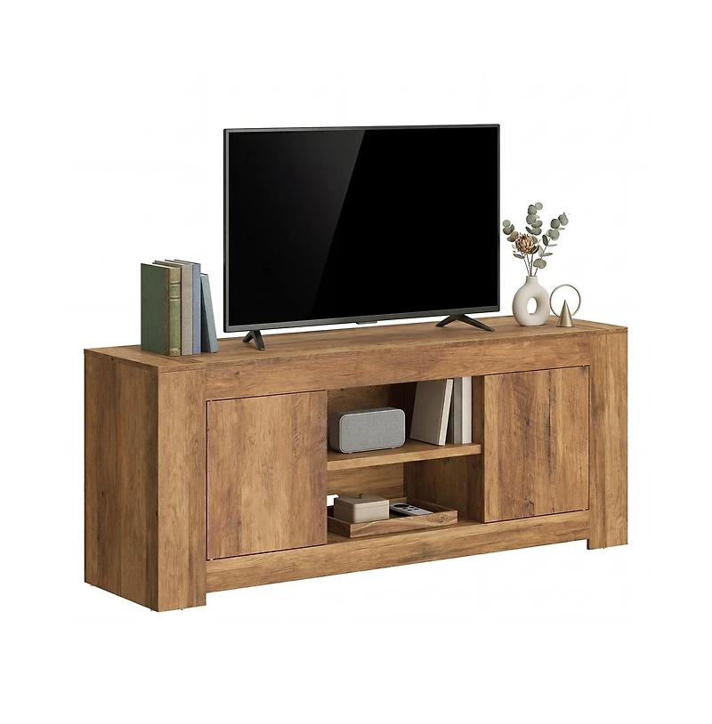 SongmicsHome Tv Stand, Media Console for Living Room, Entertainment Center, 65 Inch TVs, 58 Long