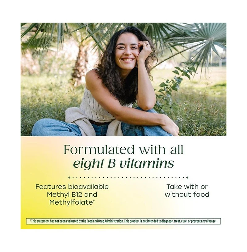 MegaFood Balanced B Complex Vitamins for Women and Men, Vitamin B6, Vitamin B12, Folate and Biotin, 30 Ct