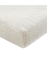 Lambs & Ivy Signature 100% Organic Cotton Muslin Floral Fitted Crib Sheet