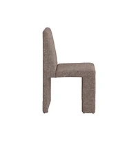 Meridian Furniture Benson Linen Textured Fabric Dining Chair, Set of 2