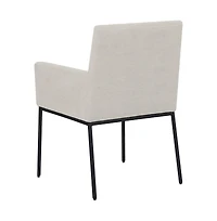 Meridian Furniture Reeves chenille Fabric Dining Chair, Set of 2