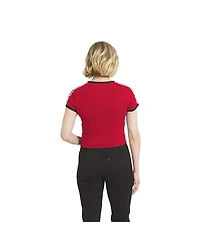 Wear by Erin Andrews Women's San Francisco 49ers Cropped Throwback Ringer T-Shirt