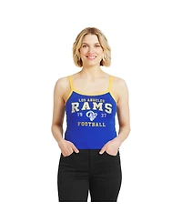 Wear by Erin Andrews Women's Royal Los Angeles Rams Colorblock Racerback Tank Top