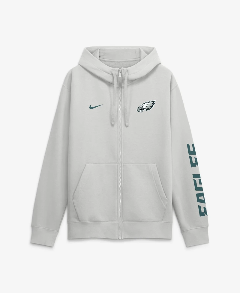 Nike Men's Cool Down Club Philadelphia Eagles Full-Zip Scuba Hood Hoodie