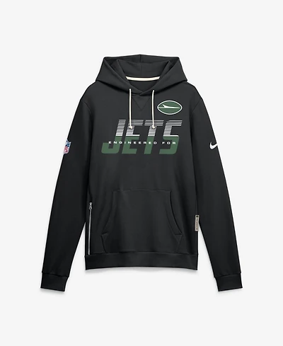 Nike Men's New York Jets Sideline Standard Issue Top Prospect Long-Sleeve Fleece Hoodie