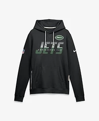 Nike Men's New York Jets Sideline Standard Issue Top Prospect Long-Sleeve Fleece Hoodie