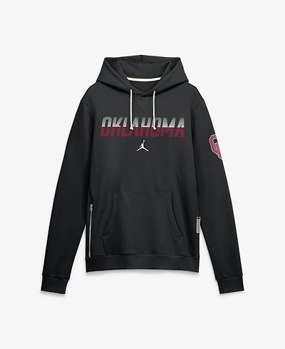 Jordan Men's Oklahoma Sooners 2026 Sideline Standard Issue Fleece Loose-Fit Pullover Hoodie