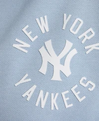 Fanatics Women's New York Yankees Iconic Cropped Short Sleeve Polo Sweatshirt