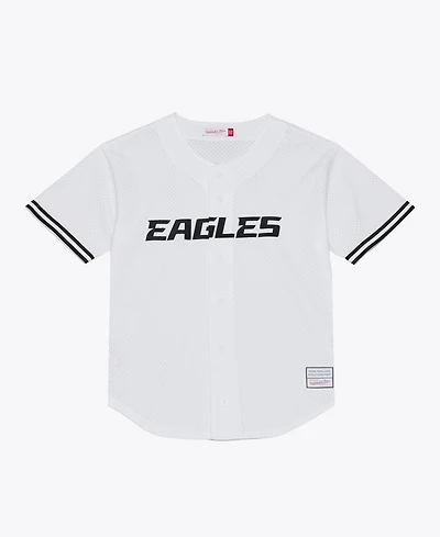 Mitchell & Ness Men's Philadelphia Eagles Mesh V-Neck Jersey