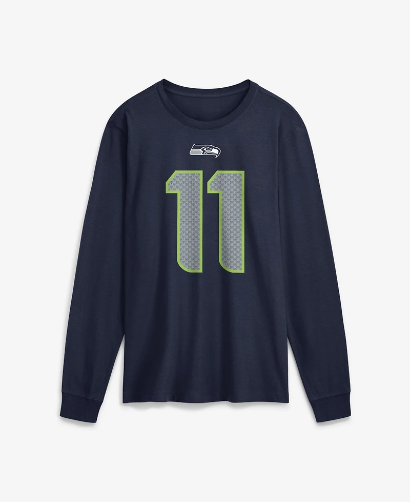 Nike Men's Seattle Seahawks Jaxon Smith-Njigba Long-Sleeve Crewneck T-Shirt