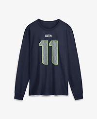 Nike Men's Seattle Seahawks Jaxon Smith-Njigba Long-Sleeve Crewneck T-Shirt