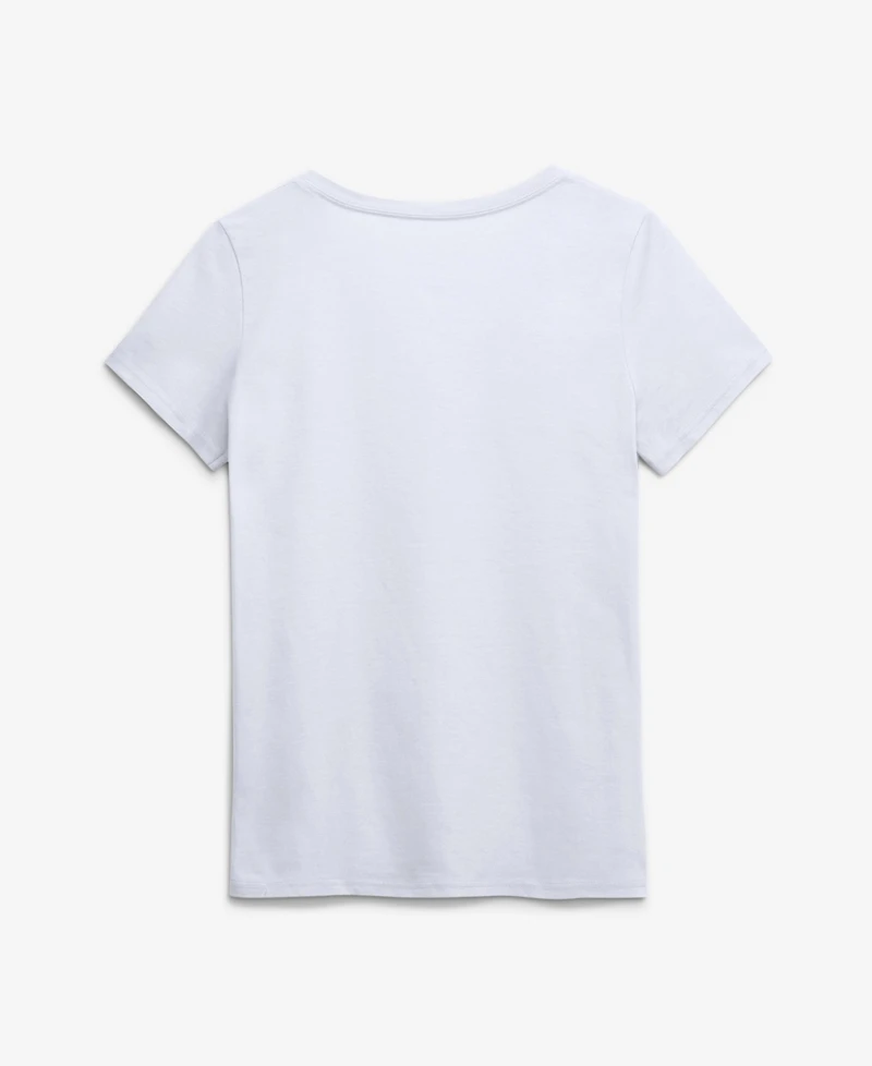 Logo Athletic Women's Los Angeles Chargers Primary V-Neck Screen Print Graphics T-Shirt
