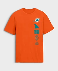 Fanatics Men's Miami Dolphins Breaking Tackles Legacy Screen-printed Graphics T-Shirt