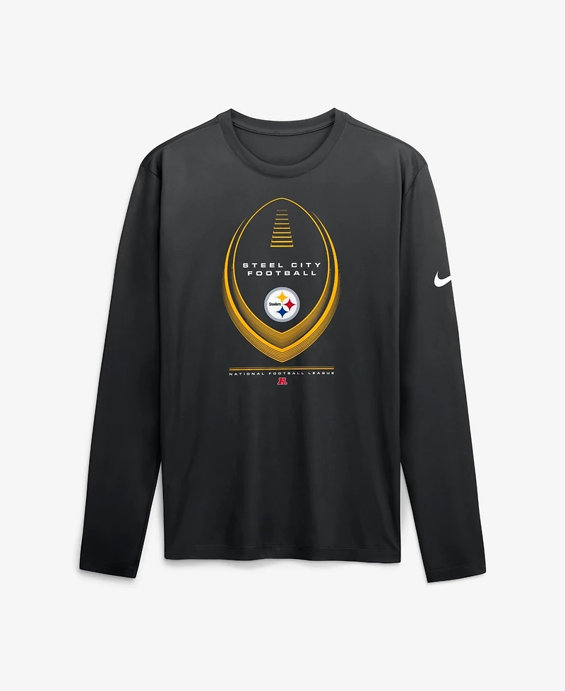 Nike Men's Pittsburgh Steelers Legend Icon Long Sleeve Dri-fit T-Shirt