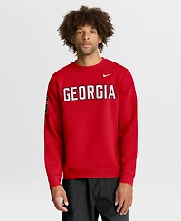 Nike Men's Georgia Bulldogs 2026 Sideline Club Fleece Crewneck Sweatshirt