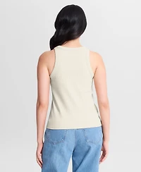 Fanatics Women's Las Vegas Raiders Star Play Ribbed Crewneck Tank Top