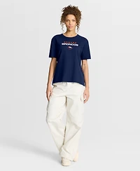 Fanatics Women's Denver Broncos Fade Legacy Relaxed-Fit Crewneck T-Shirt
