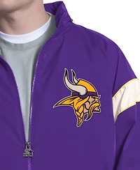 Starter Men's Minnesota Vikings The Gust Full-Zip Color-Block Hooded Jacket