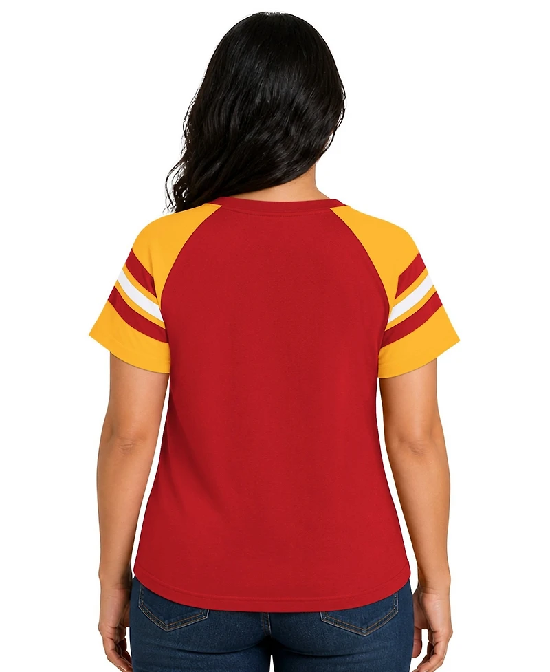 Starter Plus Kansas City Chiefs Game On Raglan-Sleeve T-Shirt