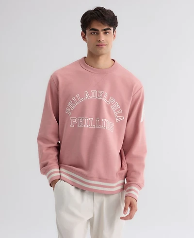 Fanatics Men's Philadelphia Phillies Iconic Terry Relaxed-Fit Crewneck Sweatshirt