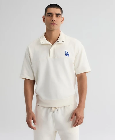 Fanatics Men's Los Angeles Dodgers Iconic Collection Mock Neck Short-Sleeve Pullover