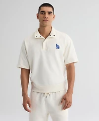 Fanatics Men's Los Angeles Dodgers Iconic Collection Mock Neck Short-Sleeve Pullover
