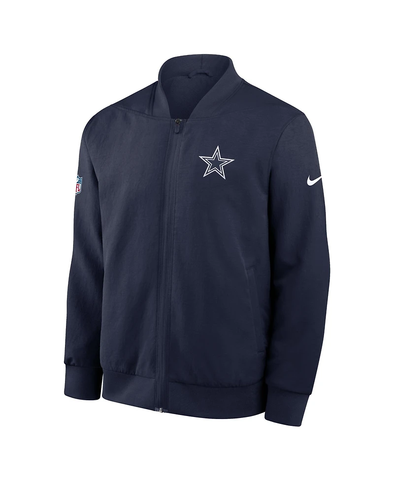 Nike Men's Dallas Cowboys Sideline Full-Zip Bomber Jacket