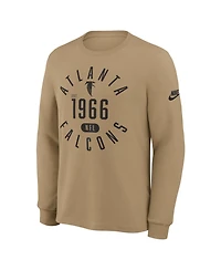 Nike Men's Atlanta Falcons Blitz Package Rewind Slub Long Sleeve Graphic Vintage T-Shirt