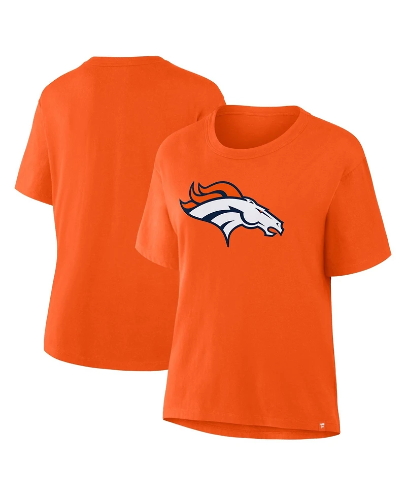 Fanatics Women's Denver Broncos Essential Legacy Relaxed-Fit Screen-Print Graphics T-Shirt