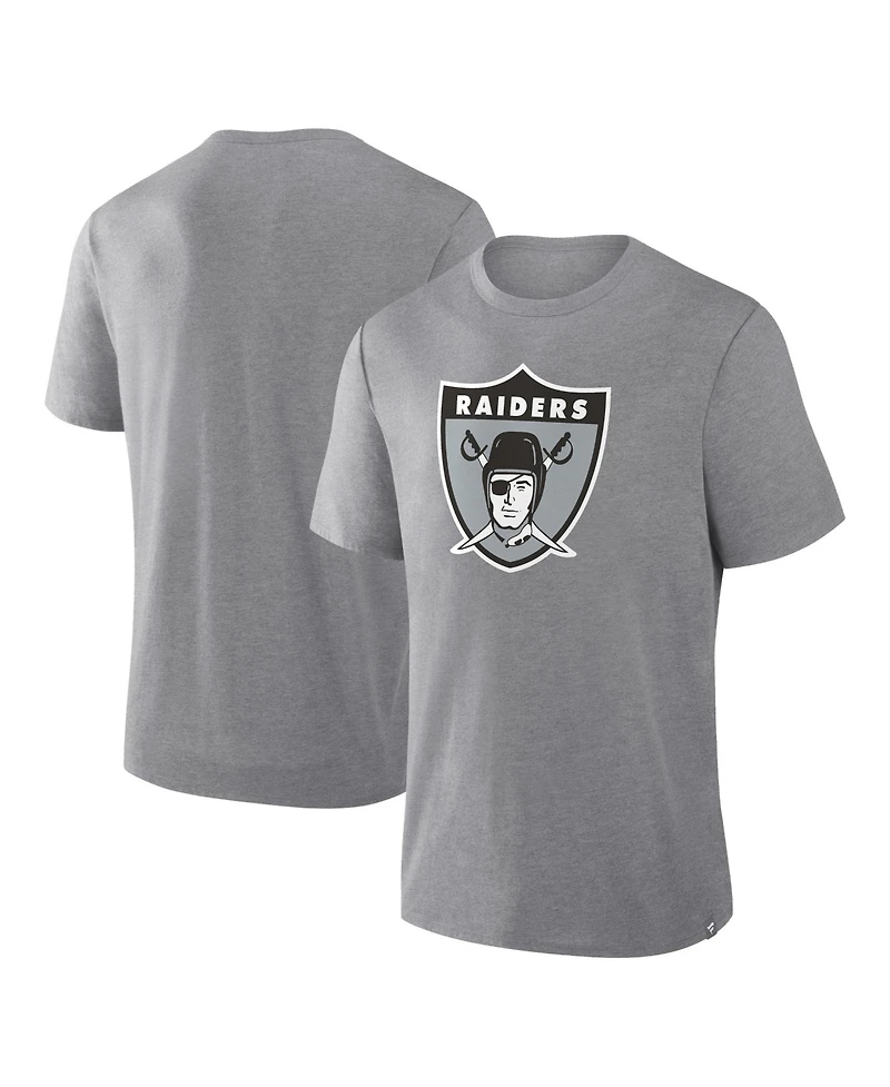 Fanatics Men's Las Vegas Raiders Vintage Heritage Tribute Tri-Blend T-Shirt