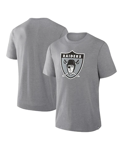 Fanatics Men's Las Vegas Raiders Vintage Heritage Tribute Tri-Blend T-Shirt