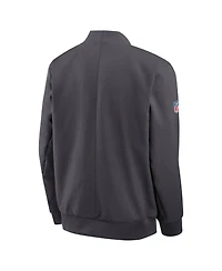 Nike Men's Los Angeles Chargers Sideline Full-Zip Fleece-Lined Bomber Jacket