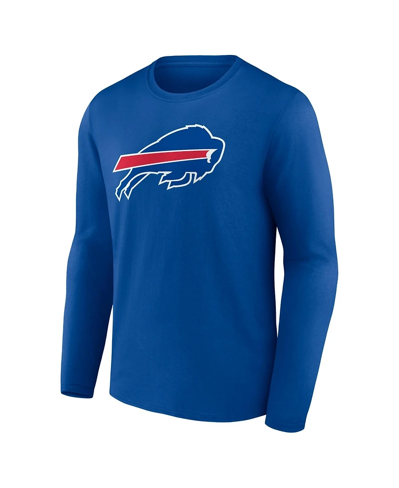 Logo Athletic Men's Buffalo Bills Primary Classic-Fit Long-Sleeve Cotton T-Shirt