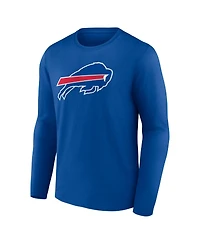 Logo Athletic Men's Buffalo Bills Primary Classic-Fit Long-Sleeve Cotton T-Shirt
