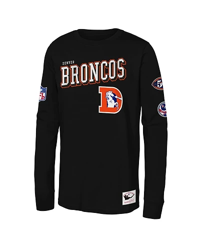 Mitchell & Ness Boys' and Girls' Denver Broncos Training Camp Long Sleeve T-Shirt